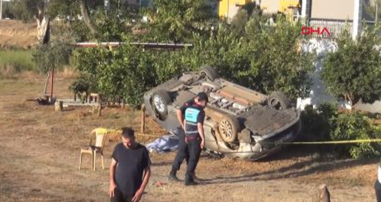 feci kaza can aldi bahceye ucan otomobilin surucusu oldu fGEdrm3l